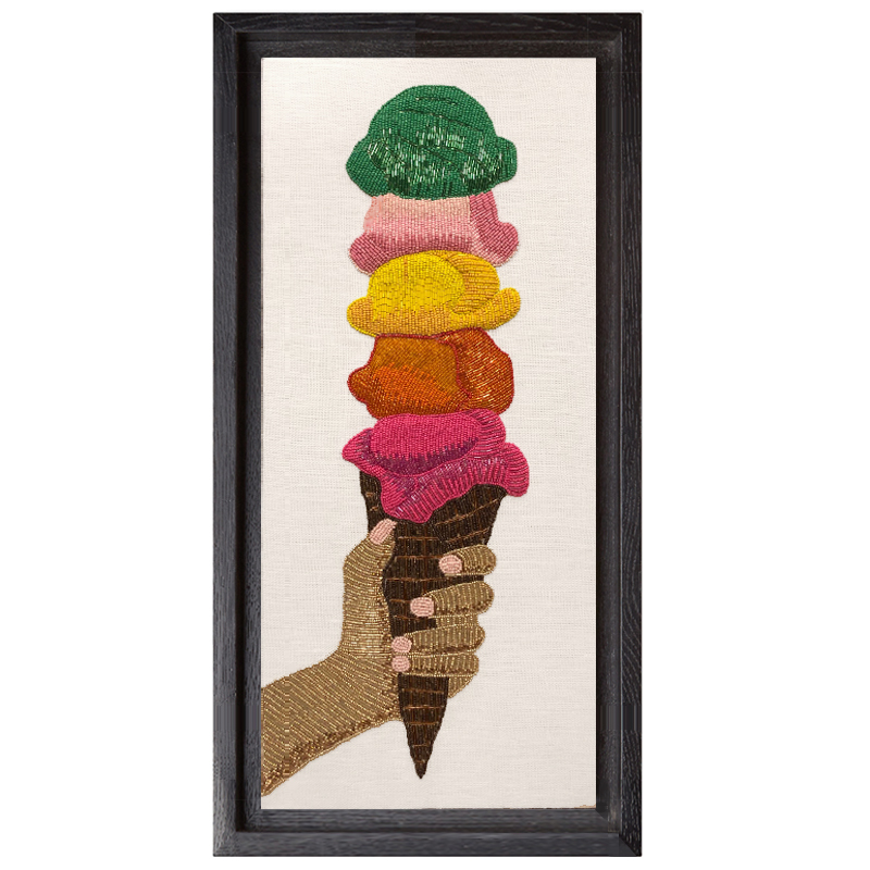 Панно Jonathan Adler ICE CREAM BEADED WALL ART Мульти Панно Jonathan Adler ICE CREAM BEADED WALL ART Мульти в Твери | Loft Concept
