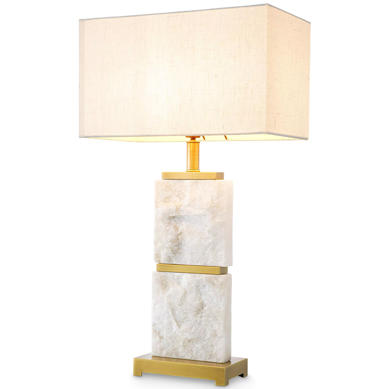 Настольная лампа Eichholtz Table Lamp Newton L Marble Кремовый Латунь Белый Мрамор Bianco Настольная лампа Eichholtz Table Lamp Newton L Marble Кремовый Латунь Белый Мрамор Bianco в Твери | Loft Concept