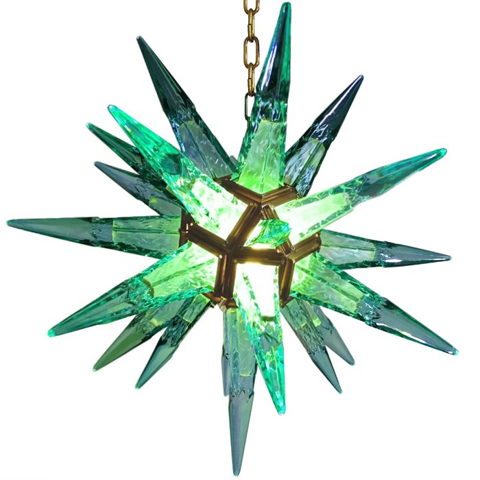 Люстра Chandelier Star Turquoise Латунь Люстра Chandelier Star Turquoise Латунь в Твери | Loft Concept