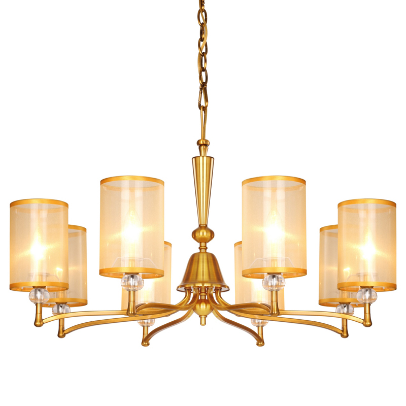 Люстра Boniface Chandelier 85 Латунь Золотой Шампань Прозрачный Люстра Boniface Chandelier 85 Латунь Золотой Шампань Прозрачный в Твери | Loft Concept
