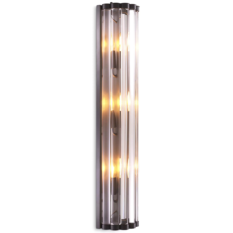 Бра Eichholtz Wall Lamp Amalfi L Bronze Темная бронза Прозрачное Стекло Бра Eichholtz Wall Lamp Amalfi L Bronze Темная бронза Прозрачное Стекло в Твери | Loft Concept