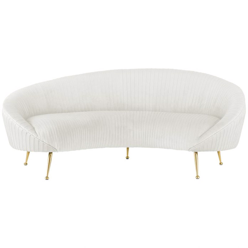 Диван Pebernat Lounge Sofa white Золотой Белый Диван Pebernat Lounge Sofa white Золотой Белый в Твери | Loft Concept