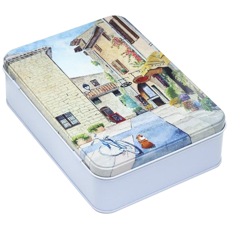 Шкатулка металлическая Sunny Street Rectangular Metal Box Мульти Шкатулка металлическая Sunny Street Rectangular Metal Box Мульти в Твери | Loft Concept