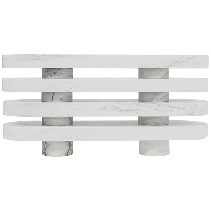 Консоль Console Thalie Joris Poggioli Белый Мрамор Bianco Серый Консоль Console Thalie Joris Poggioli Белый Мрамор Bianco Серый в Твери | Loft Concept