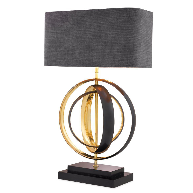 Настольная лампа Eichholtz Table Lamp Riley Серый Черный Латунь Настольная лампа Eichholtz Table Lamp Riley Серый Черный Латунь в Твери | Loft Concept