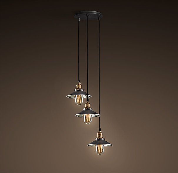 Люстра Loft Cone Pendant Reflector 3 Черный Люстра Loft Cone Pendant Reflector 3 Черный в Твери | Loft Concept