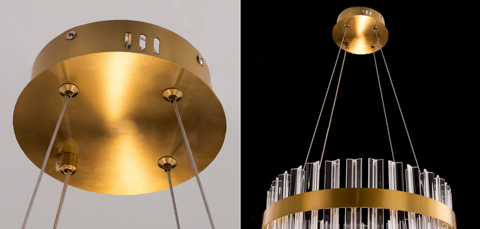 Круглая Люстра Кольцо Хрусталь диаметр 40 см RING Saturno Not Baroncelli Brass Круглая Люстра Кольцо Хрусталь диаметр 40 см RING Saturno Not Baroncelli Brass - Loft-Concept в Твери