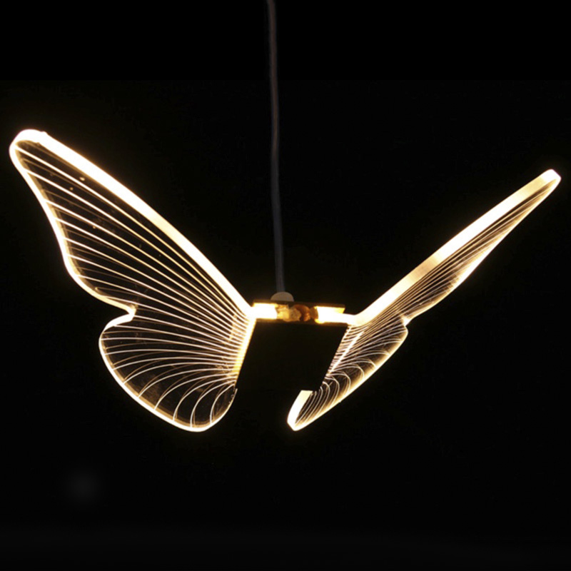 Butterfly Pendant Lamp D Глянцевое золото Прозрачный Butterfly Pendant Lamp D Глянцевое золото Прозрачный в Твери | Loft Concept