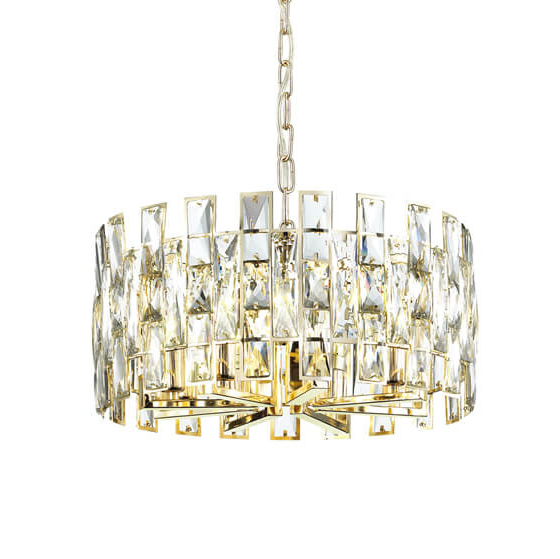 Люстра Tribuno Chandelier 8 Золотой Прозрачный Люстра Tribuno Chandelier 8 Золотой Прозрачный в Твери | Loft Concept