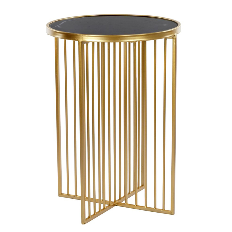 Приставной стол Side Table Marble crossed чёрный мрамор Черный Мрамор Nero Золотой Приставной стол Side Table Marble crossed чёрный мрамор Черный Мрамор Nero Золотой в Твери | Loft Concept