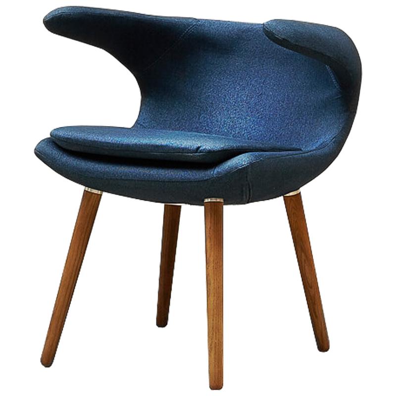 Стул Roidh Stool blue Синий Коричневый Стул Roidh Stool blue Синий Коричневый в Твери | Loft Concept