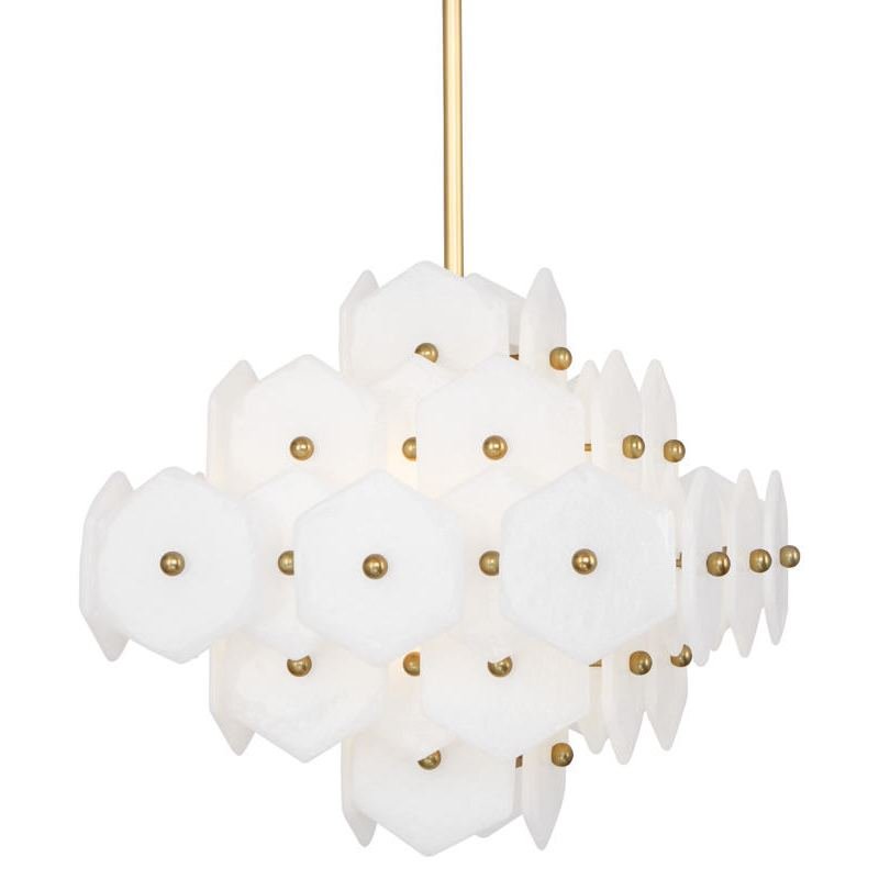 Люстра VIENNA SMALL CHANDELIER Латунь Хром Белый Люстра VIENNA SMALL CHANDELIER Латунь Хром Белый в Твери | Loft Concept