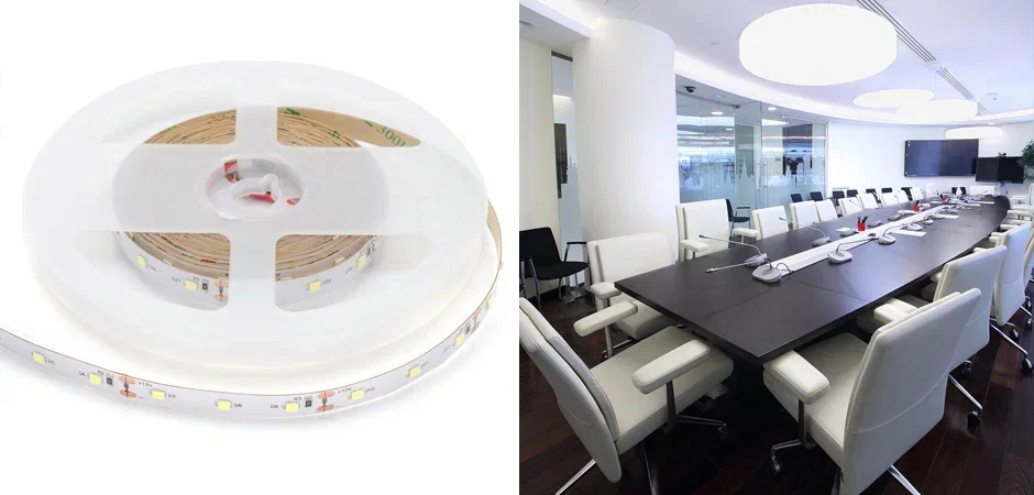 Светодиодная лента 9,6W/m 60LED/m 2835SMD холодный белый Светодиодная лента 9,6W/m 60LED/m 2835SMD холодный белый - Loft-Concept в Твери