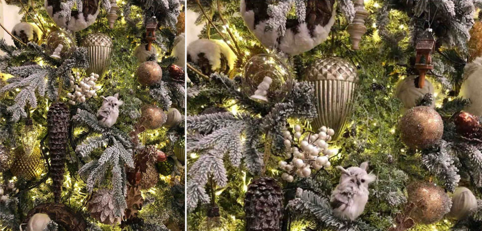 Ель Дизайнерская Украшенная Декором Christmas tree Premium Winter Night Ель Дизайнерская Украшенная Декором Christmas tree Premium Winter Night - Loft-Concept в Твери