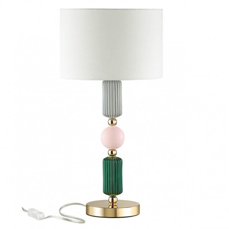 Настольная лампа Керамика Iris Candy table lamp Белый Зеленый Розовый Серый Настольная лампа Керамика Iris Candy table lamp Белый Зеленый Розовый Серый в Твери | Loft Concept