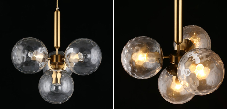 Люстра Bubble Glass с рельефным стеклом - фото №1