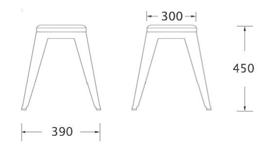 Кухонный стул Tolix Kitchen Stool 45 Кухонный стул Tolix Kitchen Stool 45 в Твери