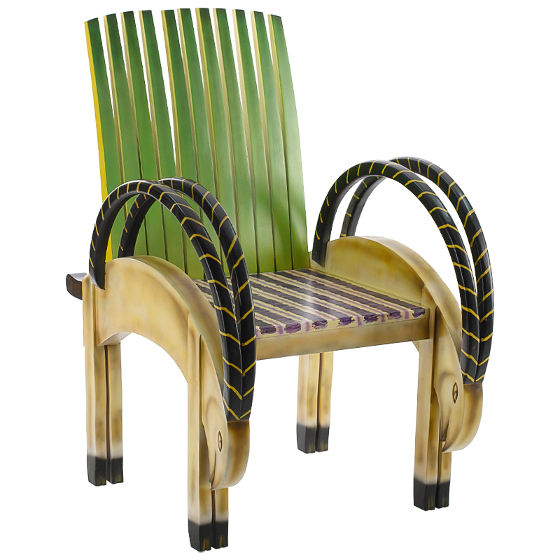 Кресло Oryx Armchair Зеленый Желтый Черный Мульти Кресло Oryx Armchair Зеленый Желтый Черный Мульти в Твери | Loft Concept