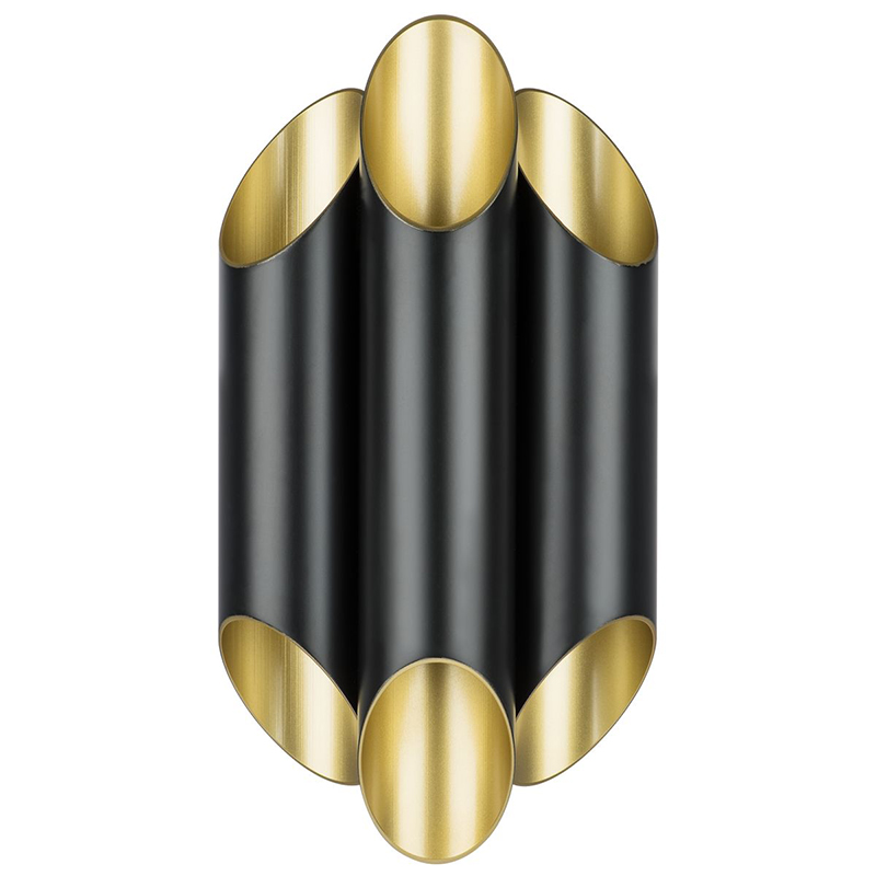 Бра Garbi Trio Black Pipe Organ Sconce Черный Золотой Бра Garbi Trio Black Pipe Organ Sconce Черный Золотой в Твери | Loft Concept
