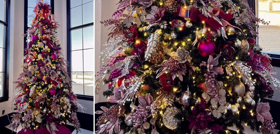 Дизайнерская Елка Премиум украшенная Лиловым Декором Christmas Tree Lilac Premium Дизайнерская Елка Премиум украшенная Лиловым Декором Christmas Tree Lilac Premium - Loft-Concept в Твери