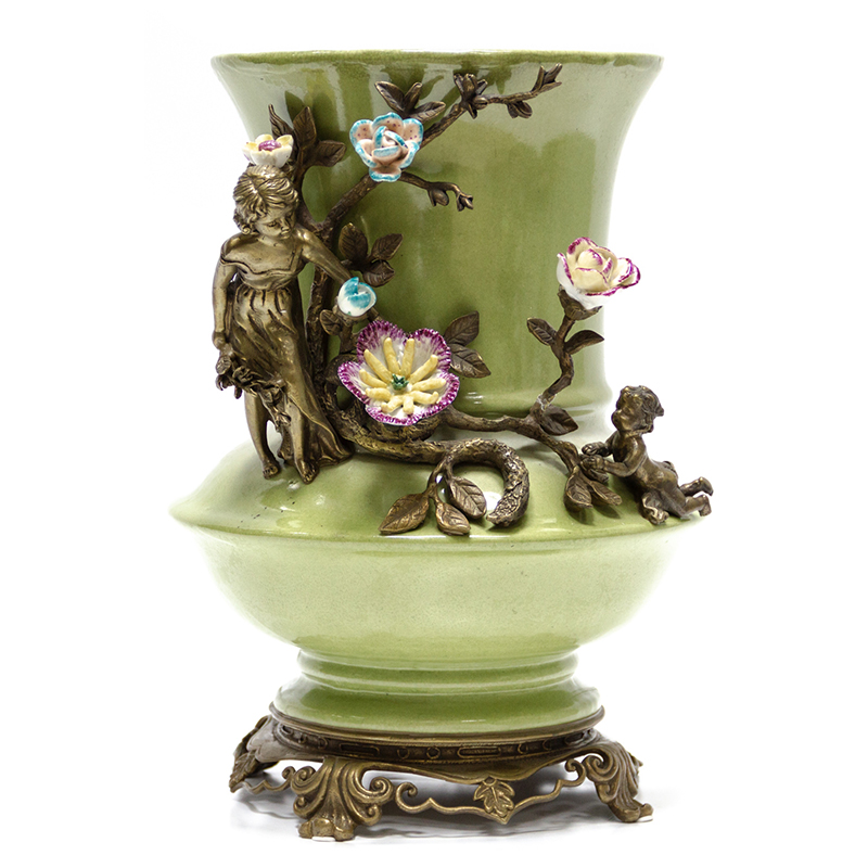 Ваза Bronze Mother Child Vase Бронза Зеленый смок Мульти Ваза Bronze Mother Child Vase Бронза Зеленый смок Мульти в Твери | Loft Concept