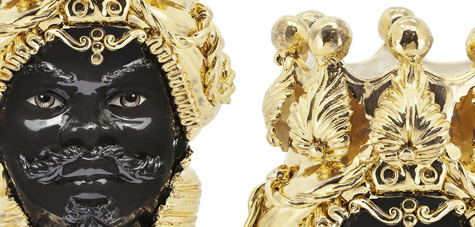 Ваза VASE MORO MAN BIG DREAMS gold Ваза VASE MORO MAN BIG DREAMS gold - Loft-Concept в Твери