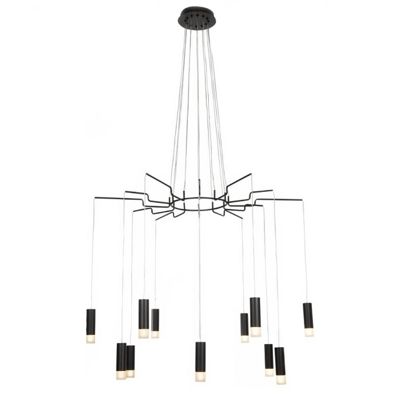 Wireflow LED Black Suspension lam 12 патронов Черный Wireflow LED Black Suspension lam 12 патронов Черный в Твери | Loft Concept