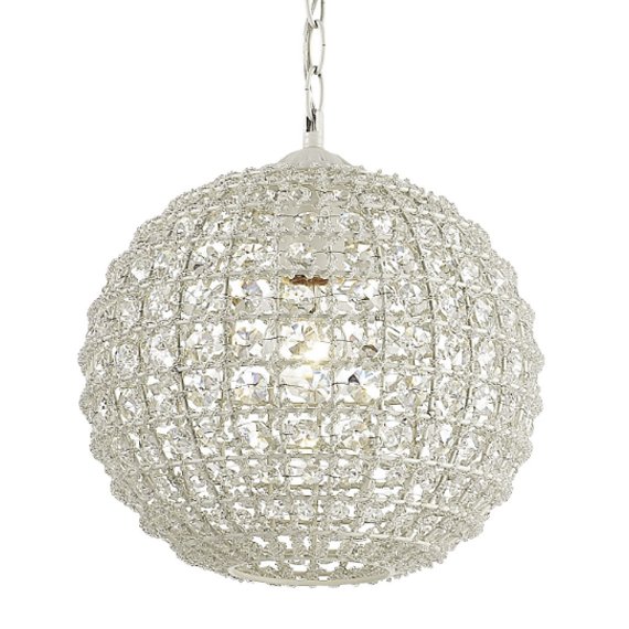 Люстра Casbah Crystal Pendant Globe Прозрачный Белый Люстра Casbah Crystal Pendant Globe Прозрачный Белый в Твери | Loft Concept