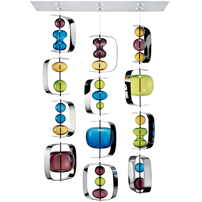 Светильник Barovier & Toso Manhattan Multi Color Мульти Хром Светильник Barovier & Toso Manhattan Multi Color Мульти Хром в Твери | Loft Concept
