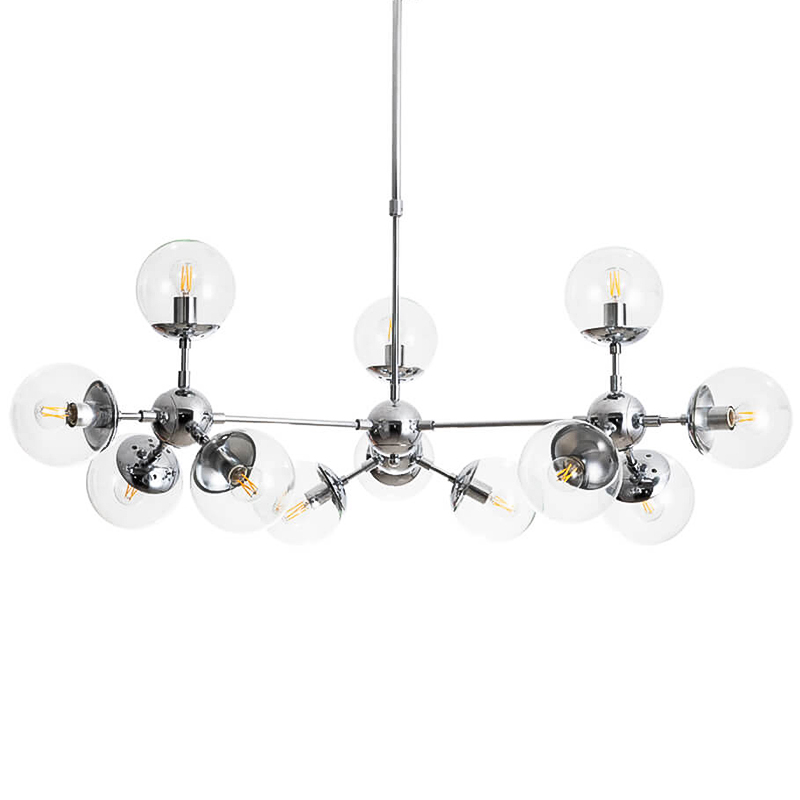 Люстра Modo Chandelier Chrome 12 Хром Прозрачный Люстра Modo Chandelier Chrome 12 Хром Прозрачный в Твери | Loft Concept