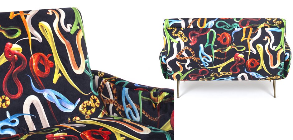 Диван Seletti Sofa Two Seater Snakes Диван Seletti Sofa Two Seater Snakes - Loft-Concept в Твери