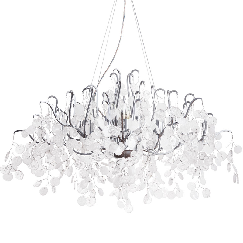Люстра FAIRYTREE Chandelier Silver 100 Серебряный Прозрачное Стекло Люстра FAIRYTREE Chandelier Silver 100 Серебряный Прозрачное Стекло в Твери | Loft Concept