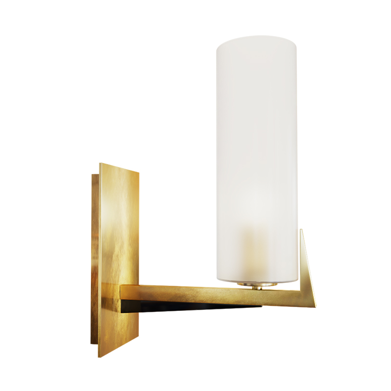 Дизайнерское бра Brass Candle Латунь Латунь Белый Дизайнерское бра Brass Candle Латунь Латунь Белый в Твери | Loft Concept
