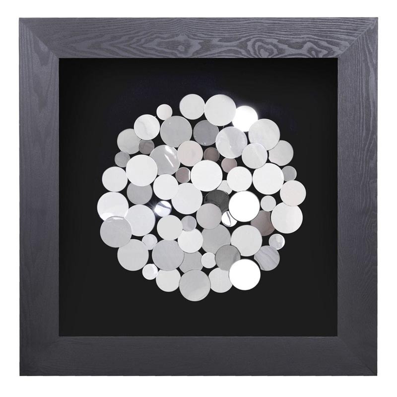Панно Guinevere circle of coins Серебряный Черный Панно Guinevere circle of coins Серебряный Черный в Твери | Loft Concept