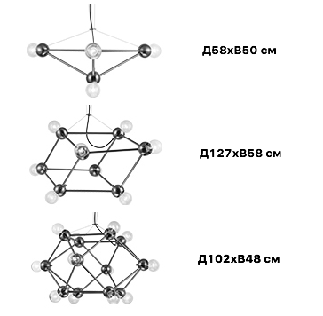 Люстра Molecule Gold Chandelier Люстра Molecule Gold Chandelier в Твери