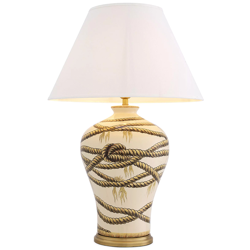 Настольная лампа Eichholtz Table Lamp Hernando Латунь Бежевый ivory ( слоновая кость ) Настольная лампа Eichholtz Table Lamp Hernando Латунь Бежевый ivory ( слоновая кость ) в Твери | Loft Concept