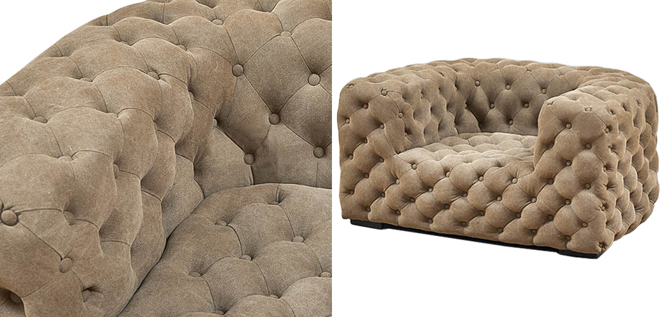 Кресло Soho Tufted Beige Armchair Кресло Soho Tufted Beige Armchair - Loft-Concept в Твери