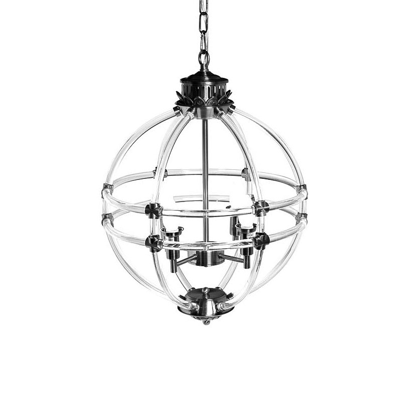 Люстра Eichholtz Chandelier Impero Silver Никель Прозрачный Люстра Eichholtz Chandelier Impero Silver Никель Прозрачный в Твери | Loft Concept