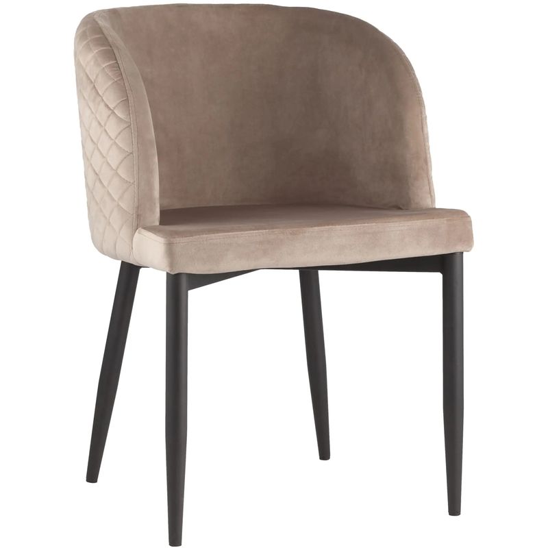Стул Oscar Chair Велюр цвет Шампань Шампань Черный в Твери | Loft Concept 