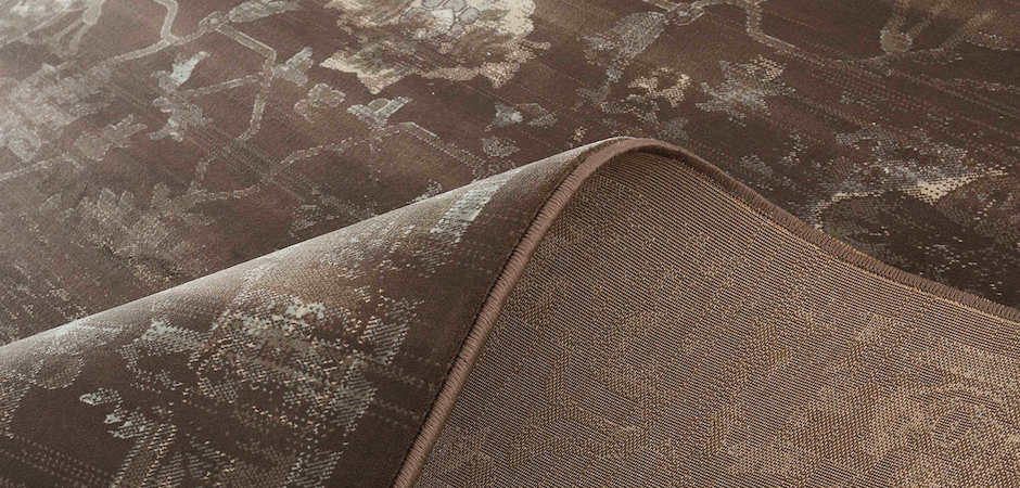 Ковёр из вискозы Indian pattern Choco Ковёр из вискозы Indian pattern Choco - Loft-Concept в Твери