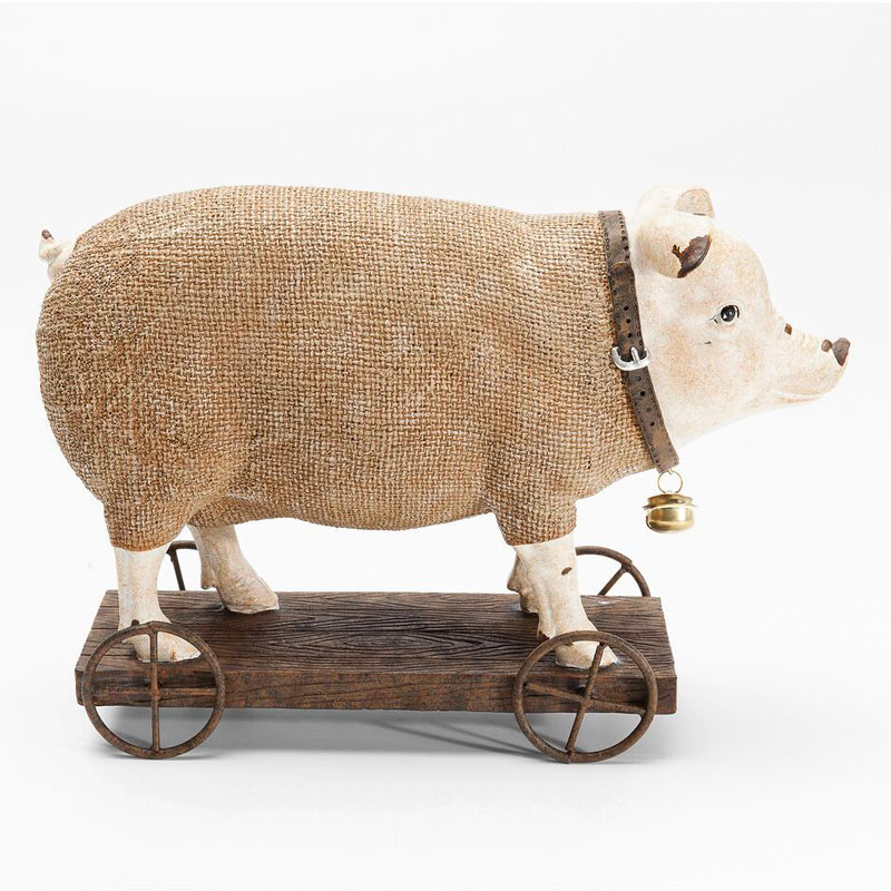 Статуэтка поросенок Brown pig Коричневый ivory ( слоновая кость ) Статуэтка поросенок Brown pig Коричневый ivory ( слоновая кость ) в Твери | Loft Concept