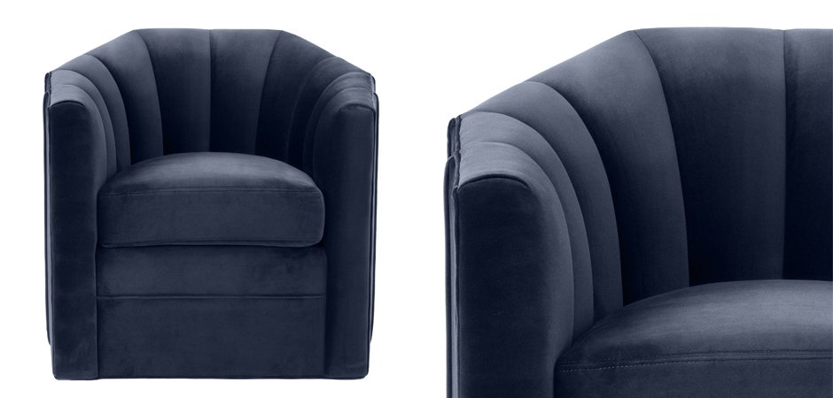 Кресло Eichholtz Chair Delancey Midnight Blue Кресло Eichholtz Chair Delancey Midnight Blue - Loft-Concept в Твери