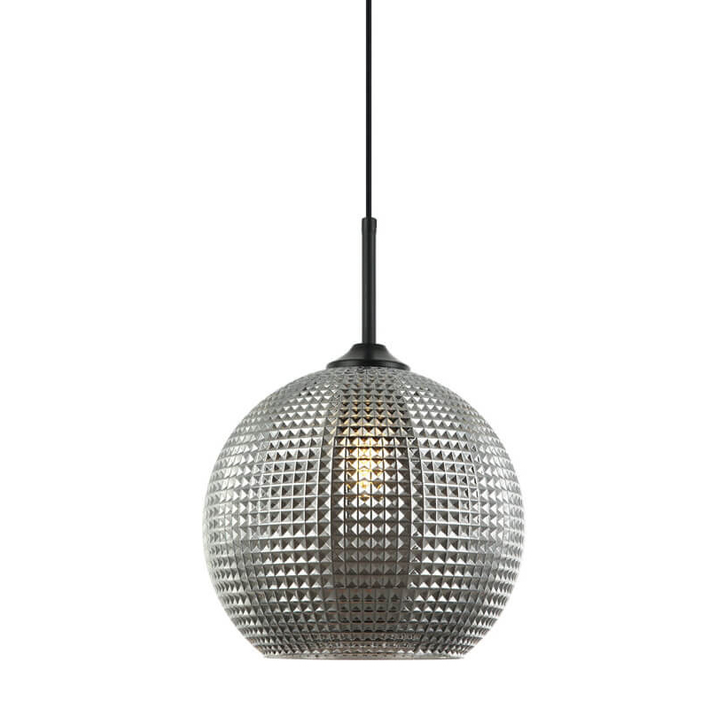 Подвесной светильник Crystal Galaxy Ball chrome glass Черный Серый Подвесной светильник Crystal Galaxy Ball chrome glass Черный Серый в Твери | Loft Concept
