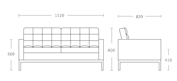 Диван Florence Knoll Settee Диван Florence Knoll Settee в Твери