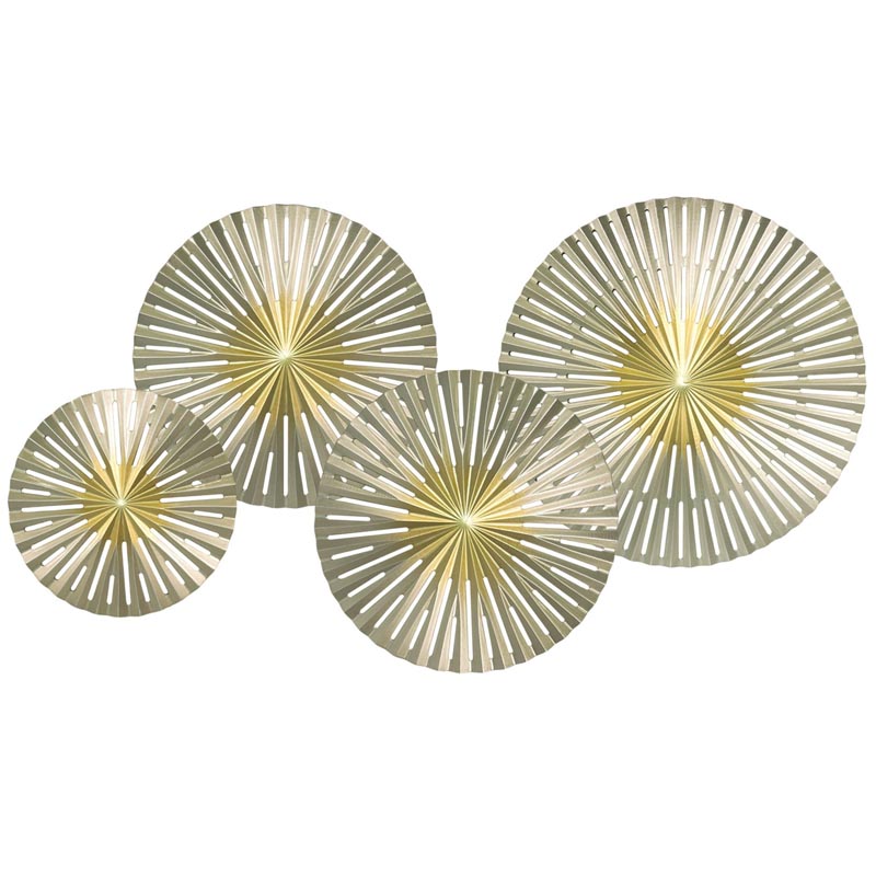 Арт-объект Apollo Gold and Silver Wall Plaque Disc gap 4 Золотой Серебряный Арт-объект Apollo Gold and Silver Wall Plaque Disc gap 4 Золотой Серебряный в Твери | Loft Concept