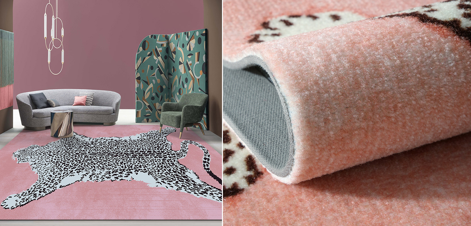 Ковер Colored Beasts pink - фото №2