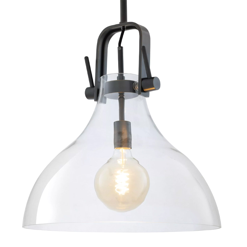 Подвесной светильник Eichholtz Lamp Connery Bronze Темная бронза Прозрачное Стекло Подвесной светильник Eichholtz Lamp Connery Bronze Темная бронза Прозрачное Стекло в Твери | Loft Concept