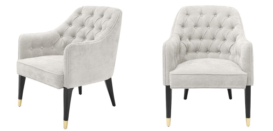Кресло Eichholtz Chair Cyrus Sand Кресло Eichholtz Chair Cyrus Sand - Loft-Concept в Твери