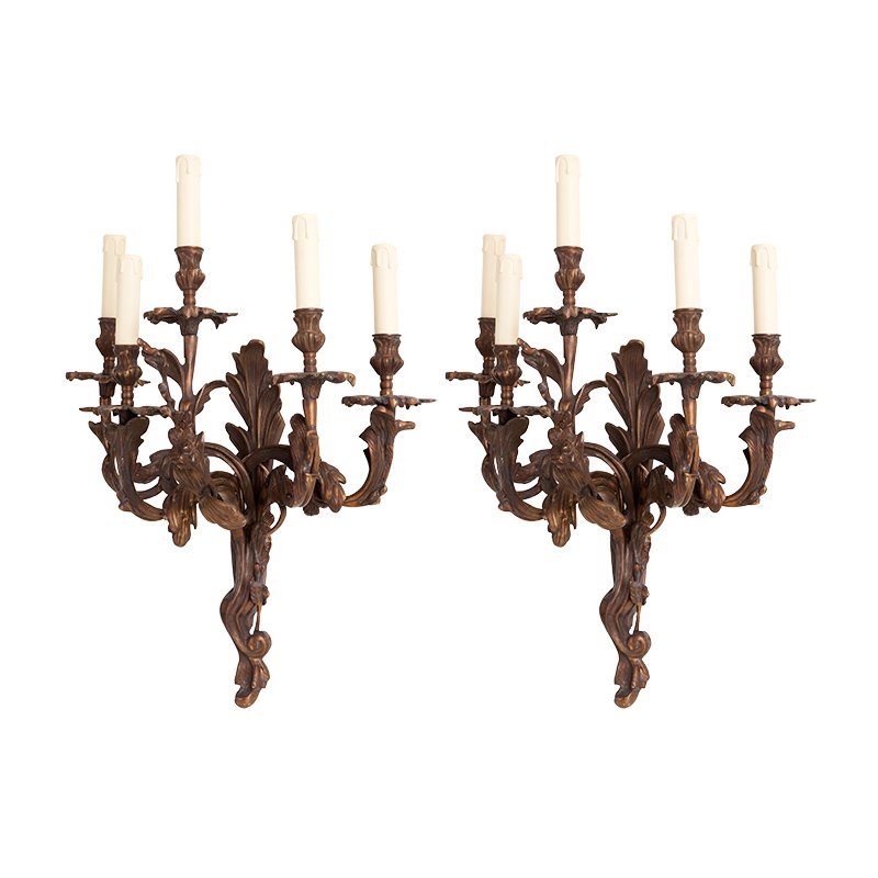 Комплект из 2-х бра Eichholtz Wall Lamp Pompadour Медь Комплект из 2-х бра Eichholtz Wall Lamp Pompadour Медь в Твери | Loft Concept
