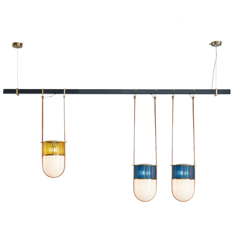 Dario Chandelier line Черный Синий Желтый Зеленый Dario Chandelier line Черный Синий Желтый Зеленый в Твери | Loft Concept
